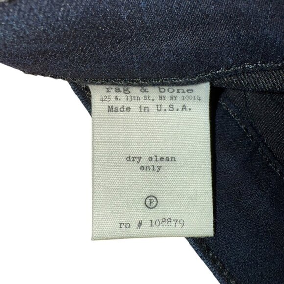 Rag & Bone Raja Midnight Womens Sz 27 Jeans Skinny Denim Boho Tribal Embroidered - Picture 9 of 9